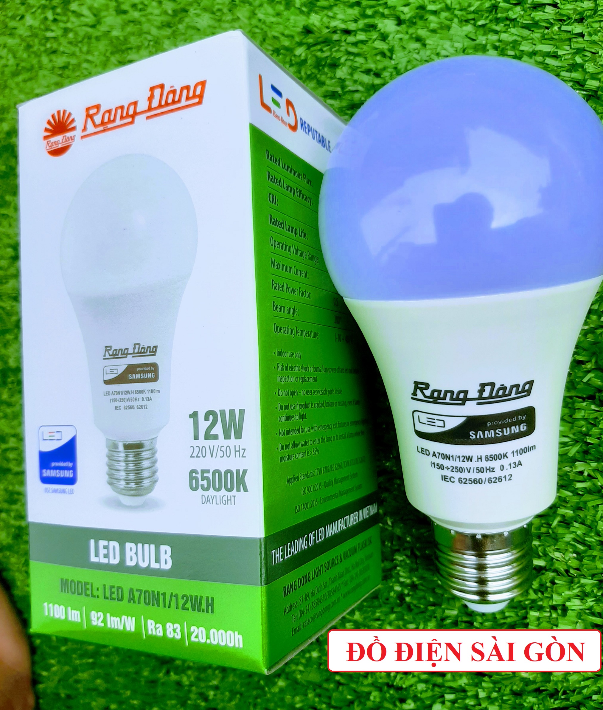 (BH 2 Năm) Bóng Đèn Led Buld Rạng Đông Tròn 12W Chính Hãng