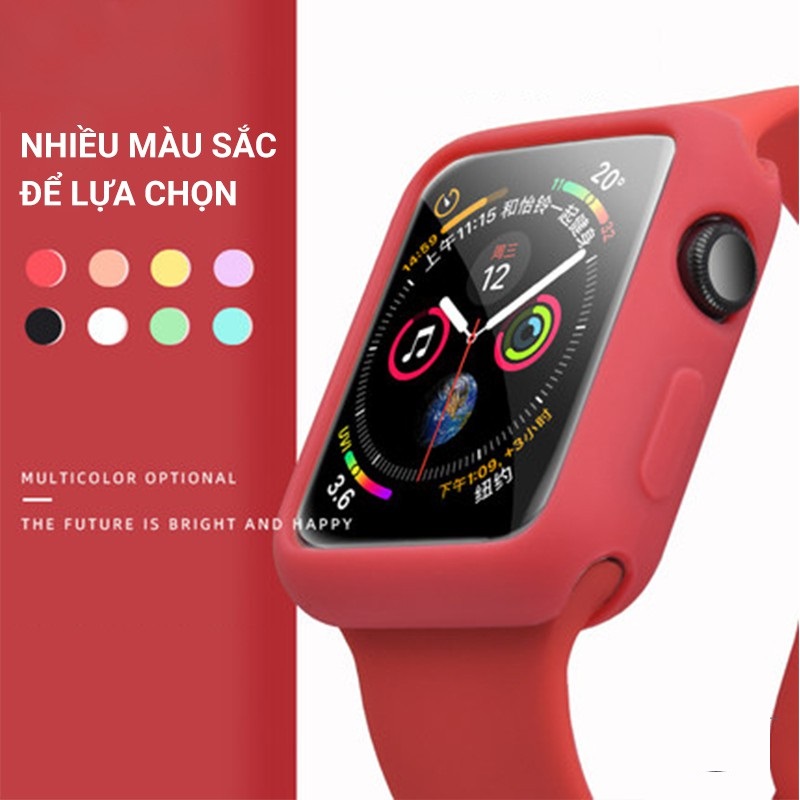 Ốp Apple Watch ❤ Ốp Bảo Vệ Mặt Đồng Hồ Thông Minh Apple Watch Series 6/5/4/3/2/1 Bằng Silicon/42/44