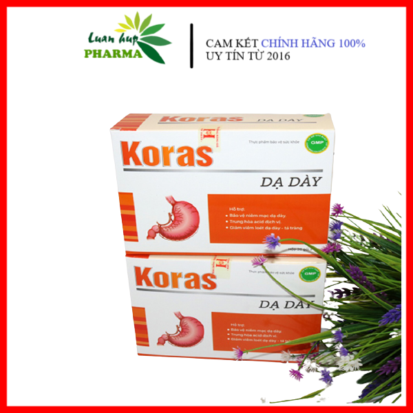Koras Dạ dày - Bảo vệ niêm mạc, trung hóa acid dịch vị, hết trào ngược, giảm viêm loét dạ dày tá tràng... Gói 7g