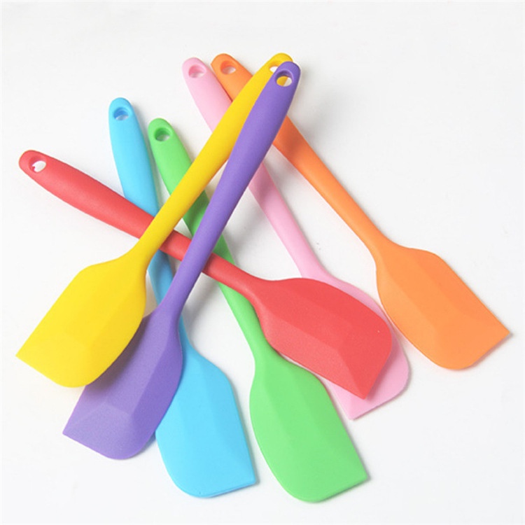 Cây phới trộn bột, phới dẹt Spatula silicon 2 size đủ màu