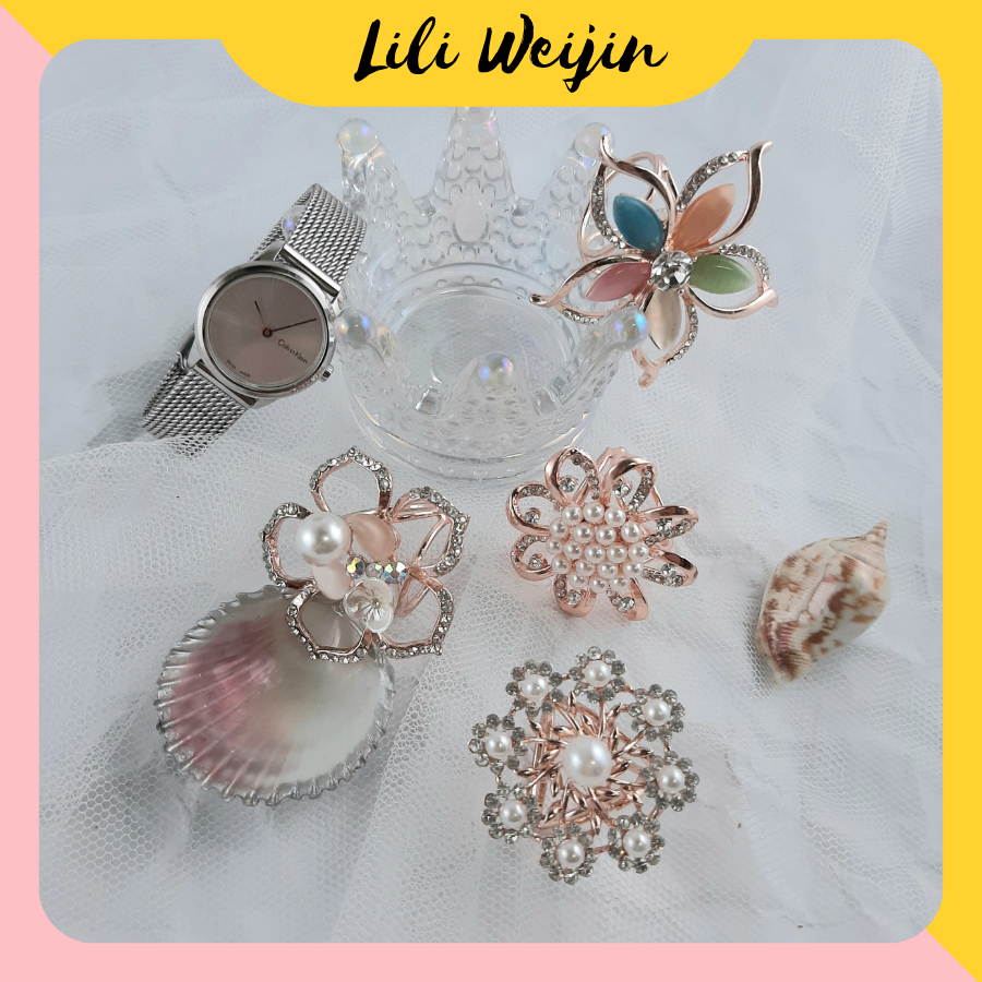 Khuy cài khăn lụa Nút thắt khăn quàng cổ 2021 Liliweijin Lili weijin