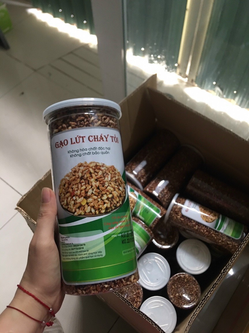 Combo 5 hũ gạo lứt cháy tỏi 300gr