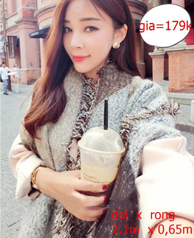 Khăn len nữ cao cấp tok shop - hàng nhập khẩu