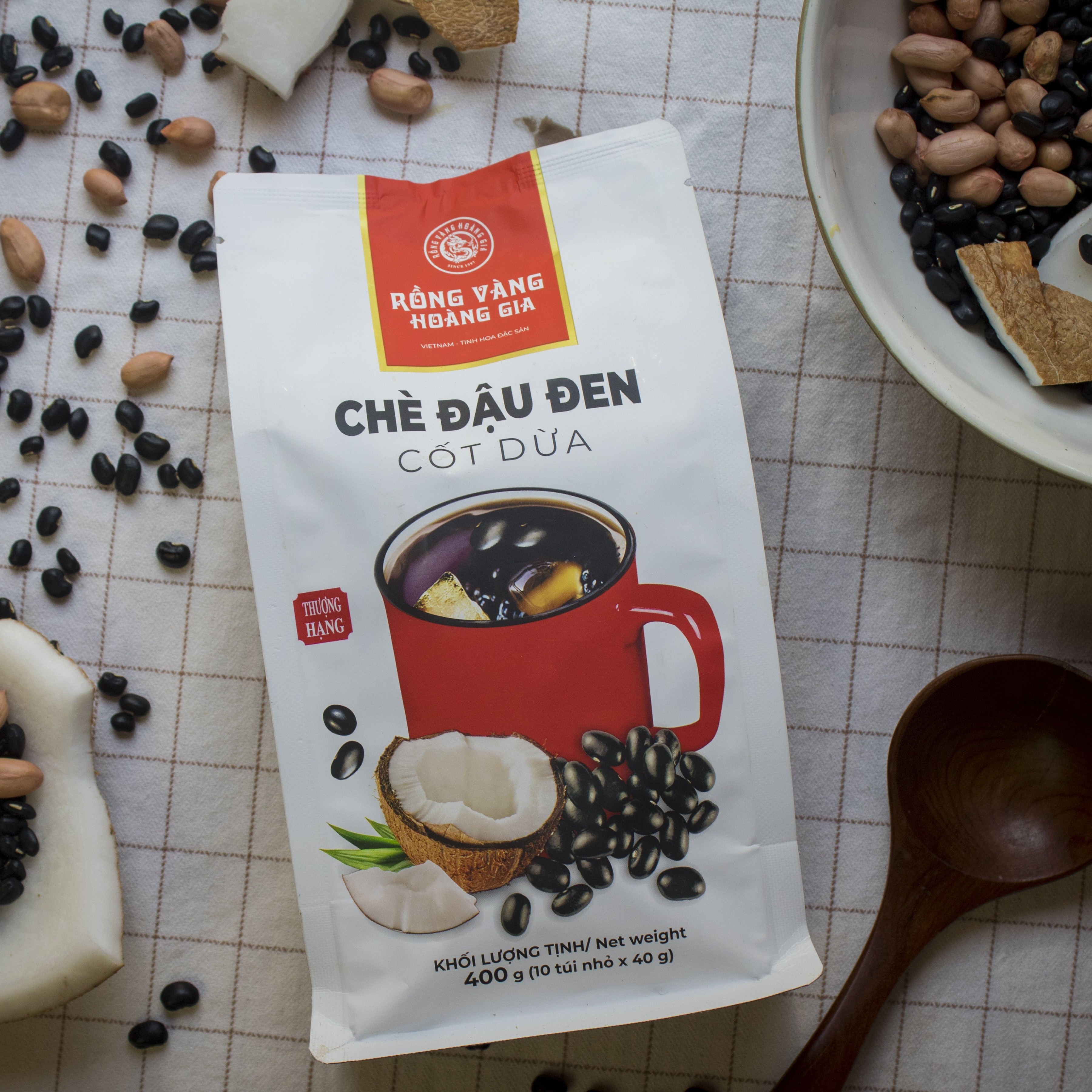 Chè đậu đen cốt dừa Rồng vàng Hoàng gia - Thơm ngon bổ dưỡng - Thức uống giải nhiệt tuyệt vời cho mùa hè