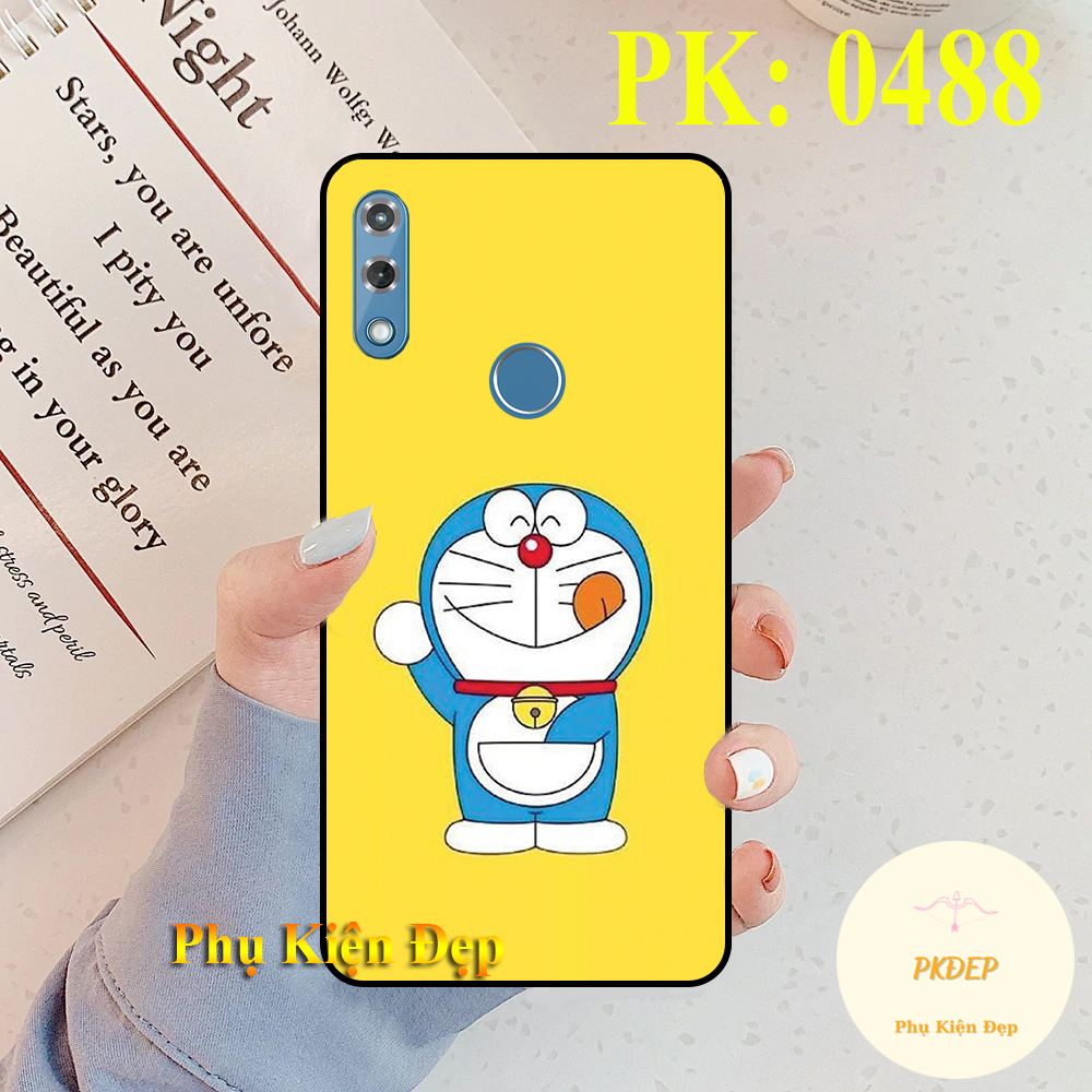 [HCM]Ốp lưng Vsmart Star 4 dẻo đen in hình hoạt hình mèo ú