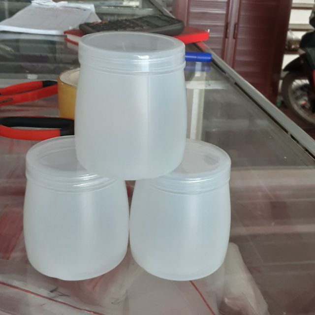 10 hộp nhựa, hũ nhựa đựng sữa chua - hũ làm kem, caramen