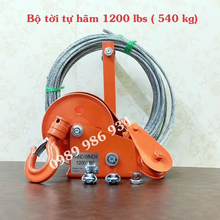 Tời quay tay tự hãm nhập khẩu tải trọng từ 1200 lbs đến 2600 lbs