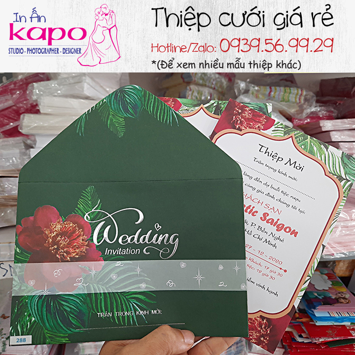 50 thiệp cưới TL-288 (Đã bao gồm nội dung in). Vui lòng cung cấp nội dung in sau khi đặt hàng.