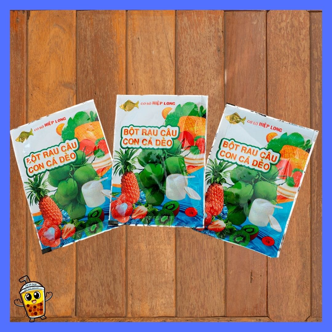 (Bộ 03) Gói Bột Rau Câu Con Cá Dẻo (1 gói x 12g)