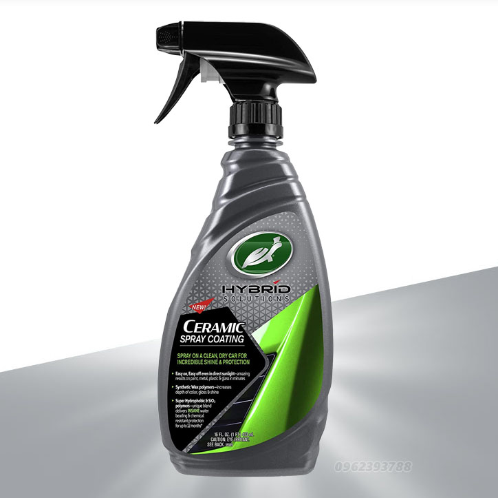 Chai xịt ceramic làm sáng bóng sơn xe ôtô cao cấp Turtle Wax Ceramic Spray Coating 473ml