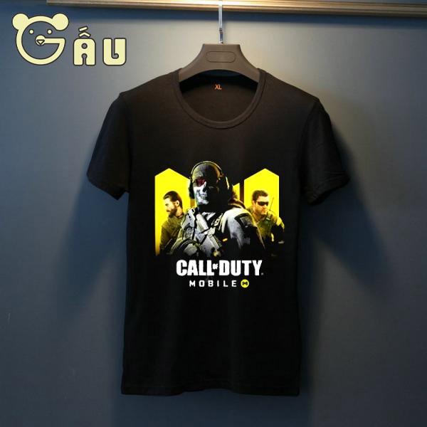 GIÁ TỐT Áo thun game Call of Duty mobile màu đen cao cấp