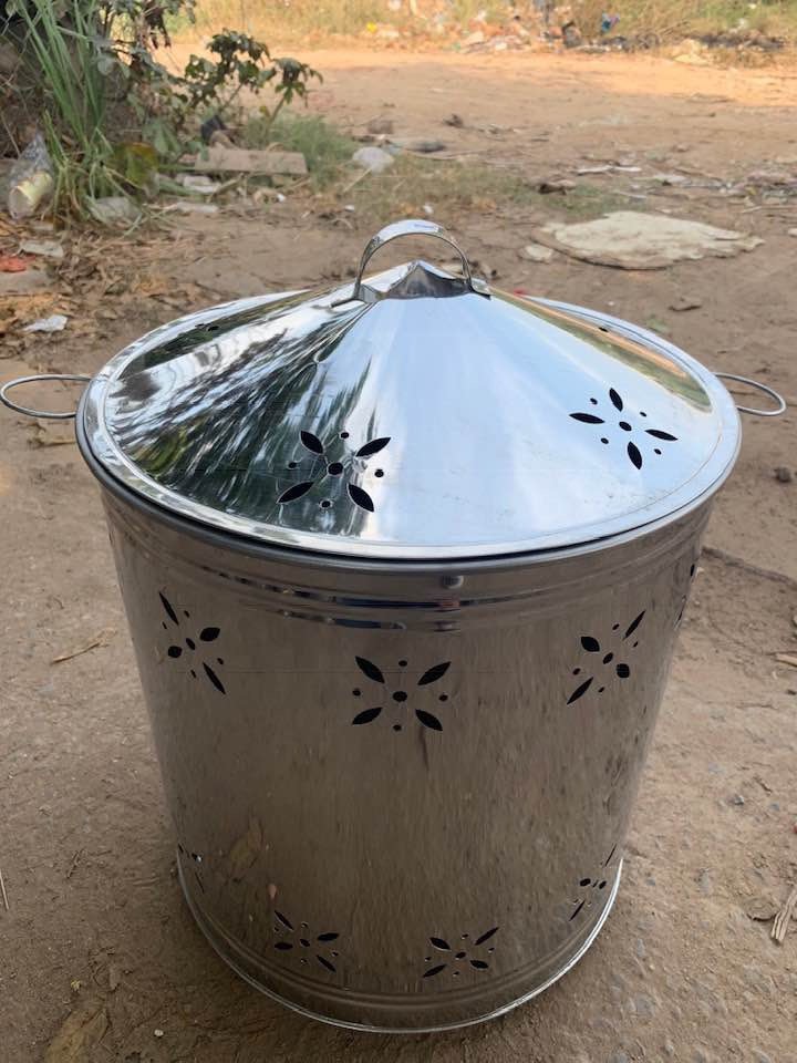 Thùng đốt giấy vàng mã 23x25