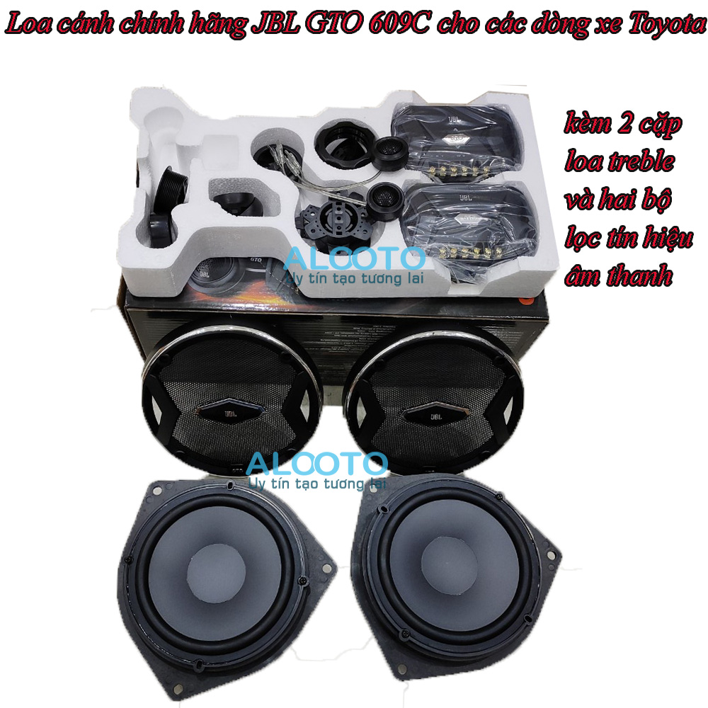 Loa cánh JBl GTO 609C theo xe Toyota vios, yaris, altis,wigo, innova, Fortuner,hilux,....