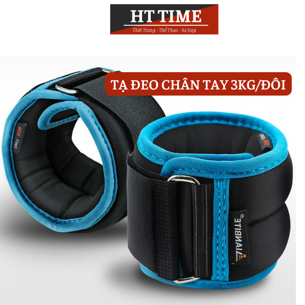 Tạ đeo cổ tay chân chạy bộ HT Sports loại 3kg/đôi bền đẹp