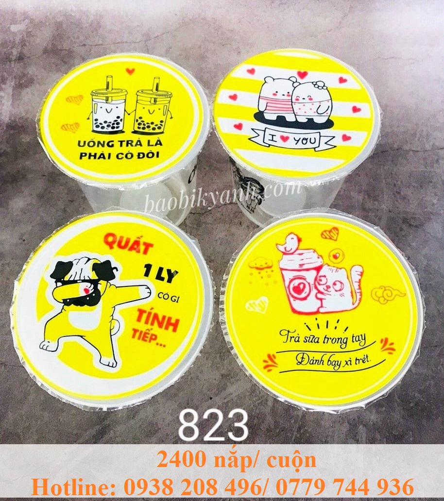 Màng ép ly/Keo dán miệng ly 2400 nắp