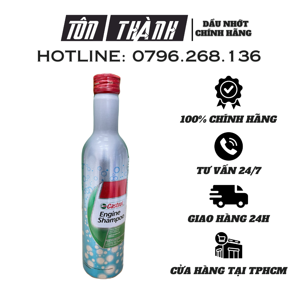 Dung dịch súc rửa động cơ Ô tô và Xe Máy Castrol Engine Shampoo