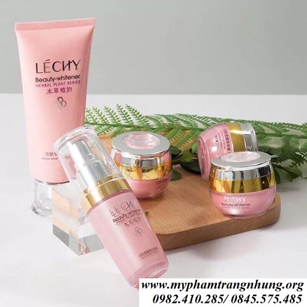 BỘ TRỊ NÁM LÉCHY BEAUTY-WHITENER HỒNG 5IN1