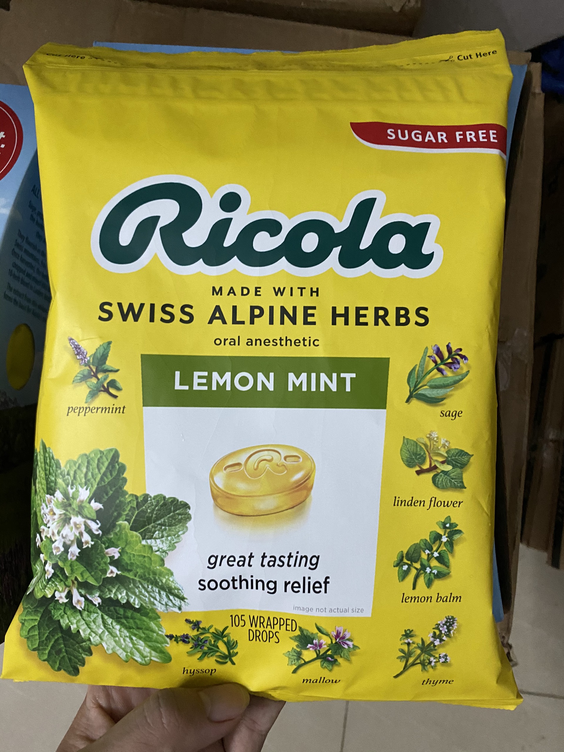 Kẹo ngậm ho  Ricola của Mỹ