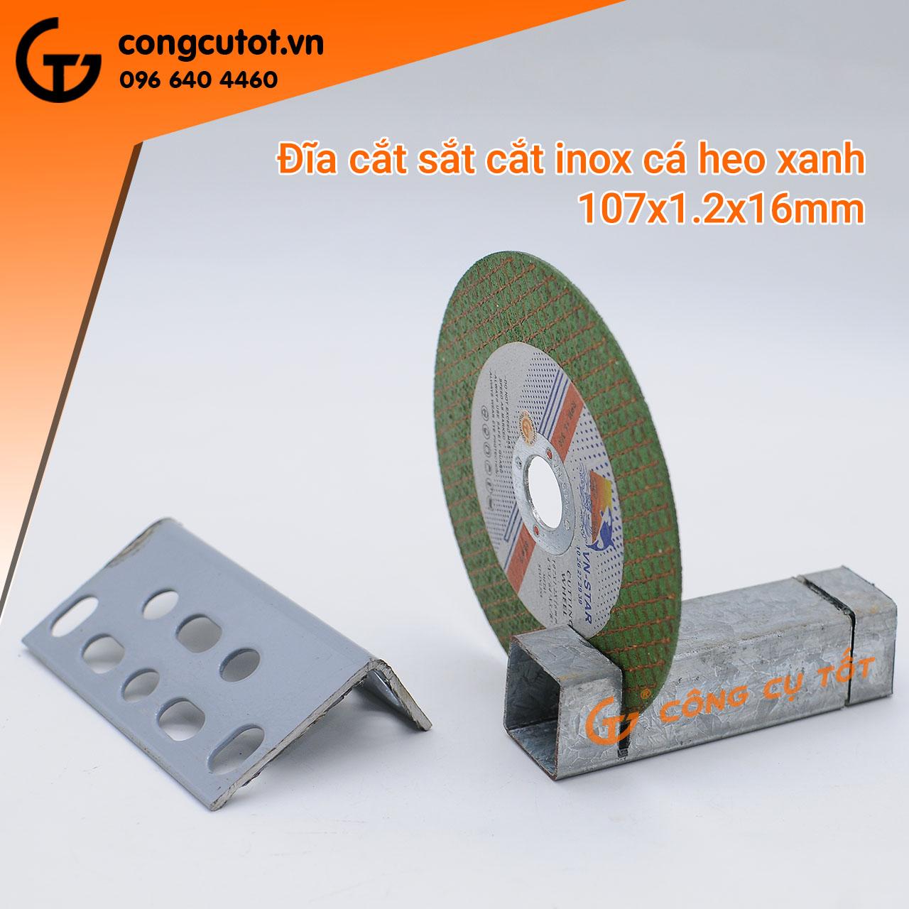 Đá cắt sắt, inox cá heo xanh
