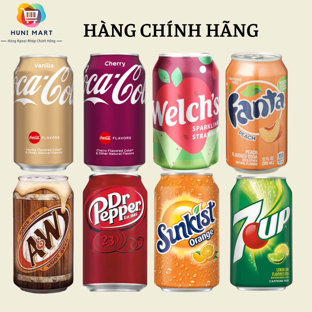 Nước ngọt Mỹ nhiều vị giải khát