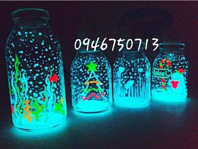 Combo 10 lọ sơn dạ quang tặng que vẽ và cọ vẽ