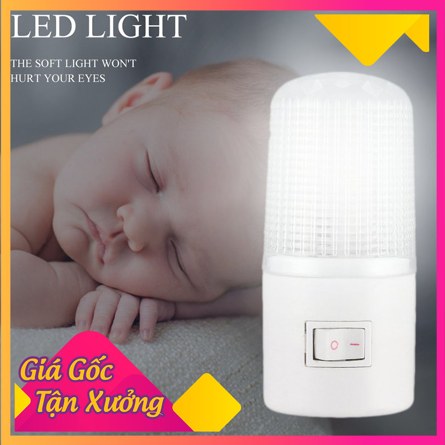 Đèn ngủ 3w tròn đèn ngủ mini có công tắc