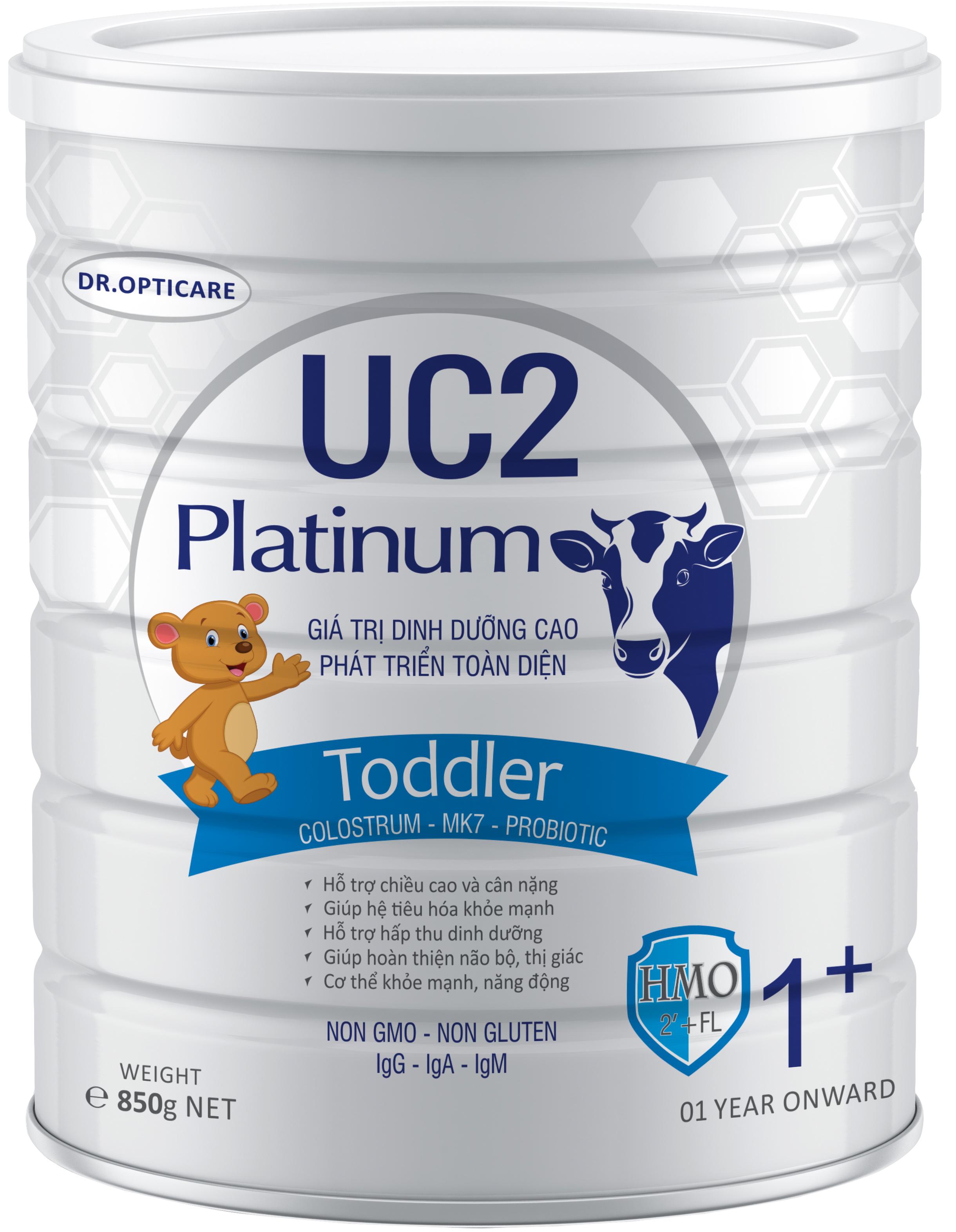 [HCM]Sữa bột UC2 Platinum Toddler 1+ 850g (cho trẻ từ 1 tuổi trở lên) - FreeShip Max - LOHAMART