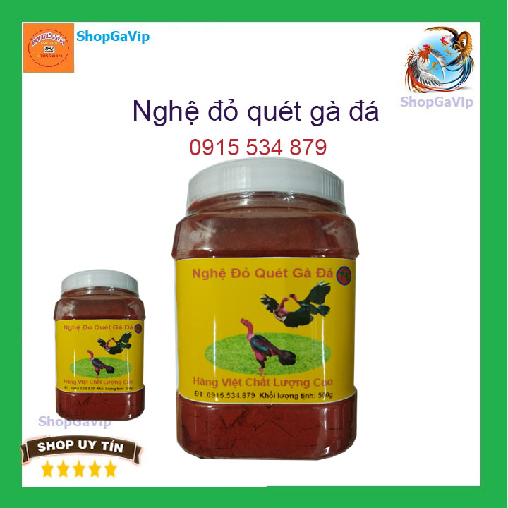 Nghệ đỏ cho gà đá om bóp cho gà nguyên chất gói 0.5kg