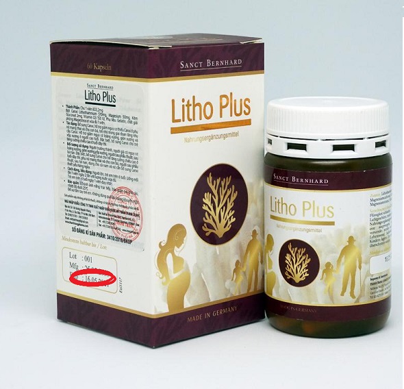 Bổ sung Canxi chiết xuất từ tảo biển đỏ – Litho Plus (Lọ 30 viên)