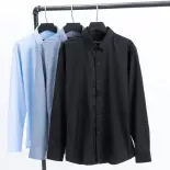 Áo sơ mi tay dài nam trơn cao cấp GEN ALPHA  chất kate lụa mát mẻ, đủ màu áo hộp