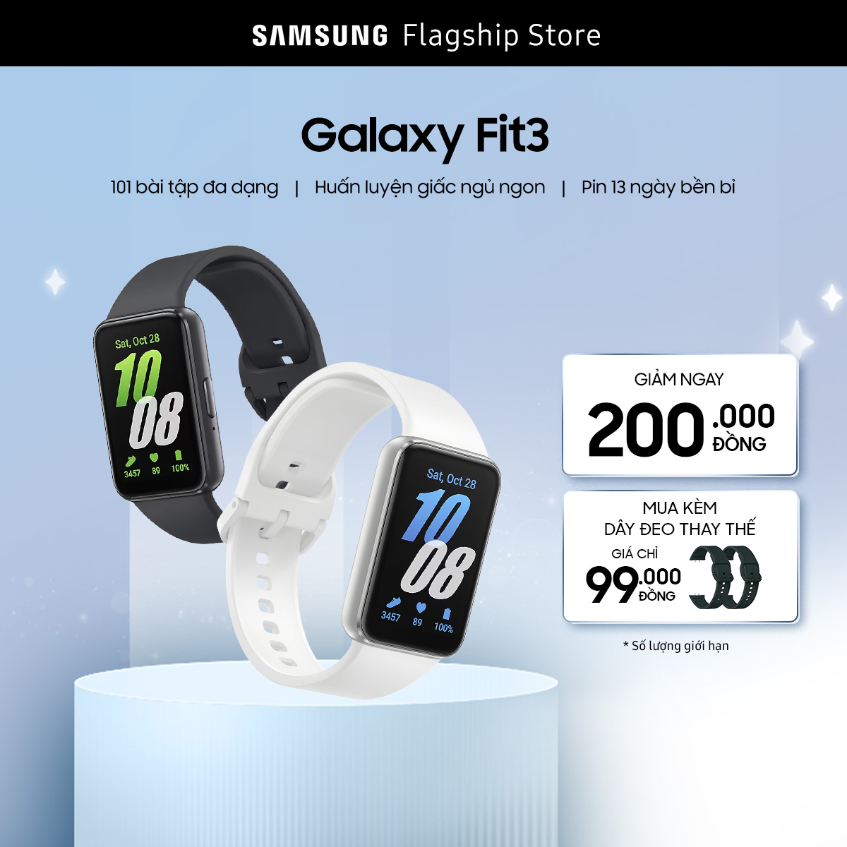Đồng hồ đeo tay thông minh Samsung Galaxy Fit3