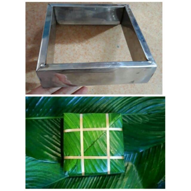 Khuôn Bánh Chưng Inox, Khuôn Gói Bánh Trưng Vuông Inox Siêu Bền Tiện Lợi (Mua 1 Lần Dùng Cả Đời)