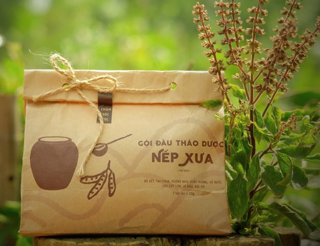 Gội đầu thảo dược Nếp Xưa - Vietherb