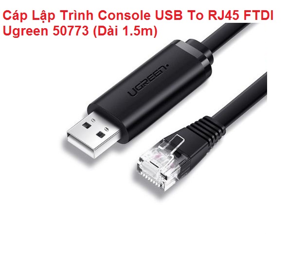 Genuine ftdi ugreen 50773 usb to rj45 console programming cable