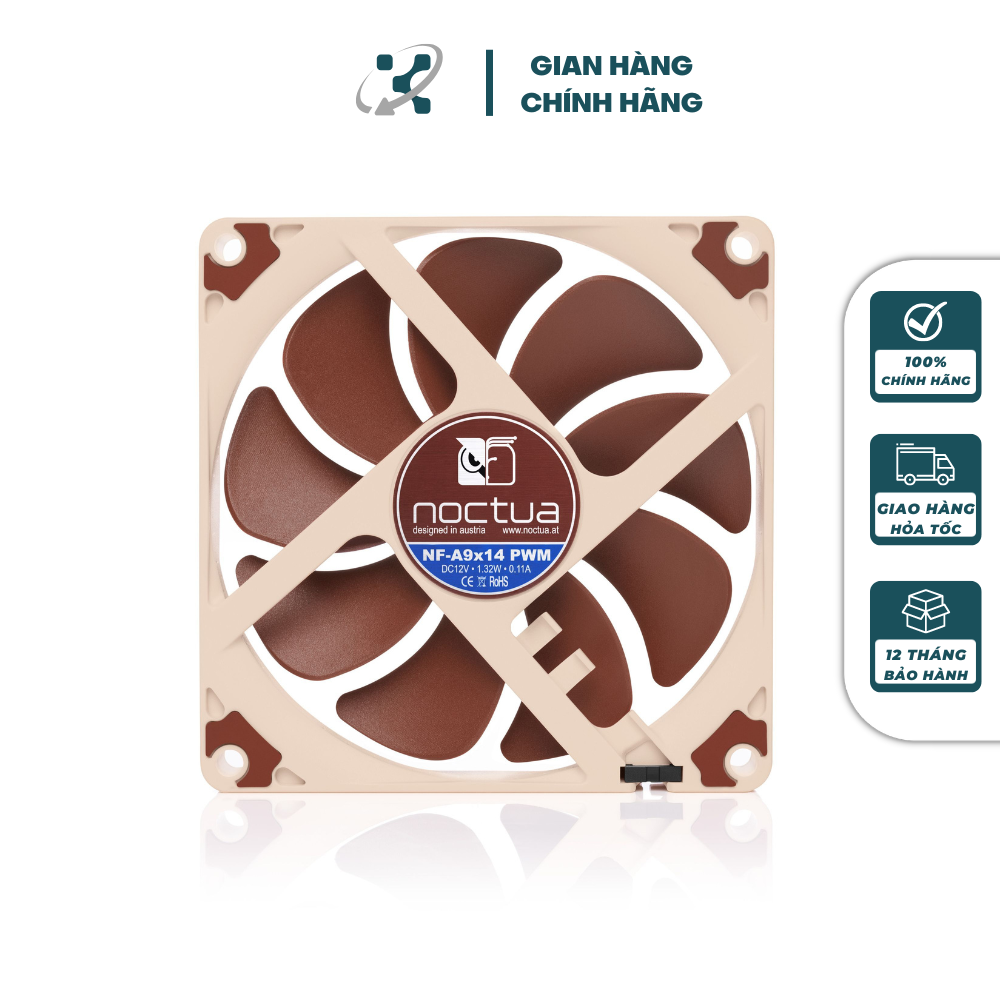 Quạt tản nhiệt noctua nf-a9x14 pwm- chính hãng