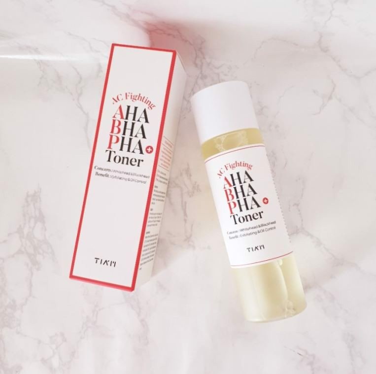 Nước hoa hồng loại bỏ da chết, dầu thừa tiam ac fighting aha bha pha toner 180ml