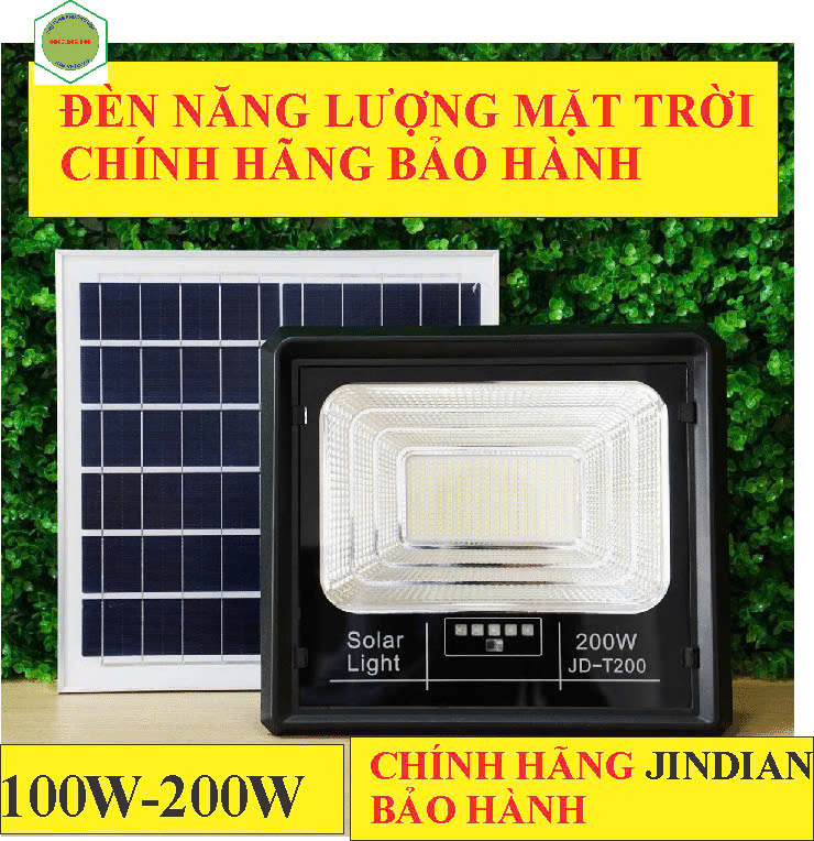 ĐÈN NĂNG LƯỢNG MẶT TRỜI CHÍNH HÃNG JD JINDIAN 200W