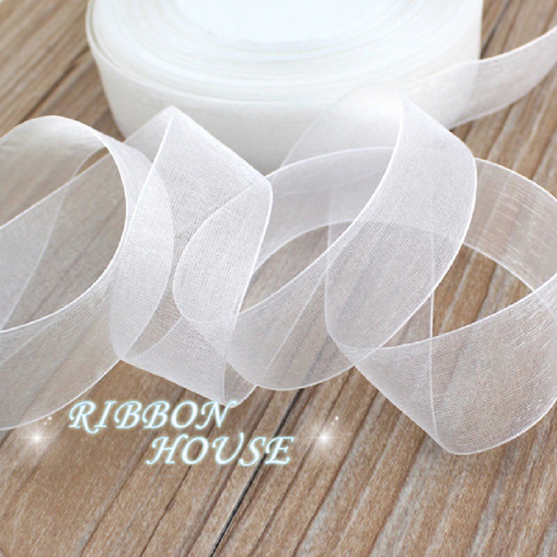50 yards roll 1 25mm organza ribbons wholesale gift wrapping decoration