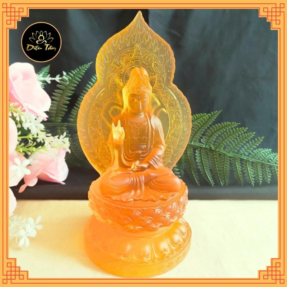 Tượng phật quan âm, tượng phật bà, tượng mật tông lưu ly cầu sức khoẻ, bình an đồ phong thủy thờ cúng Diệu Tâm