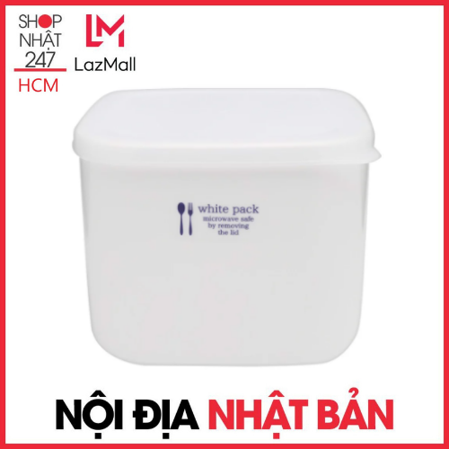 Hộp nhựa đựng thực phẩm White Pack 1L Hàng Nhật