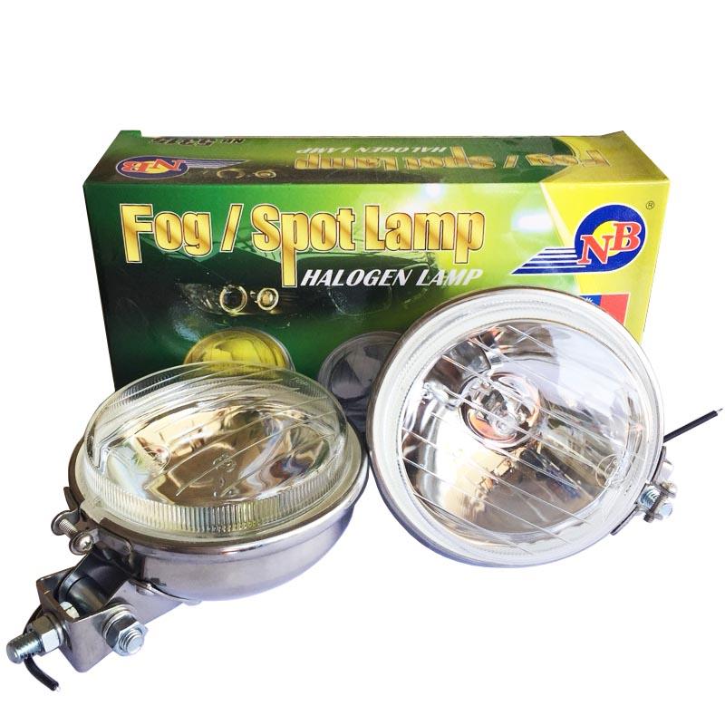2 Đèn gầm phá sương inox Đài Loan Cao Cấp Thủy TInh Trắng- H3-12V - 55W,(10cm~11cm) 5315
