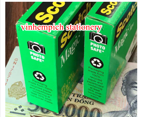 Băng Keo Ma Thuật 3M 810 Scotch Magic Tape - dán tiền không nhìn thấy băng keo