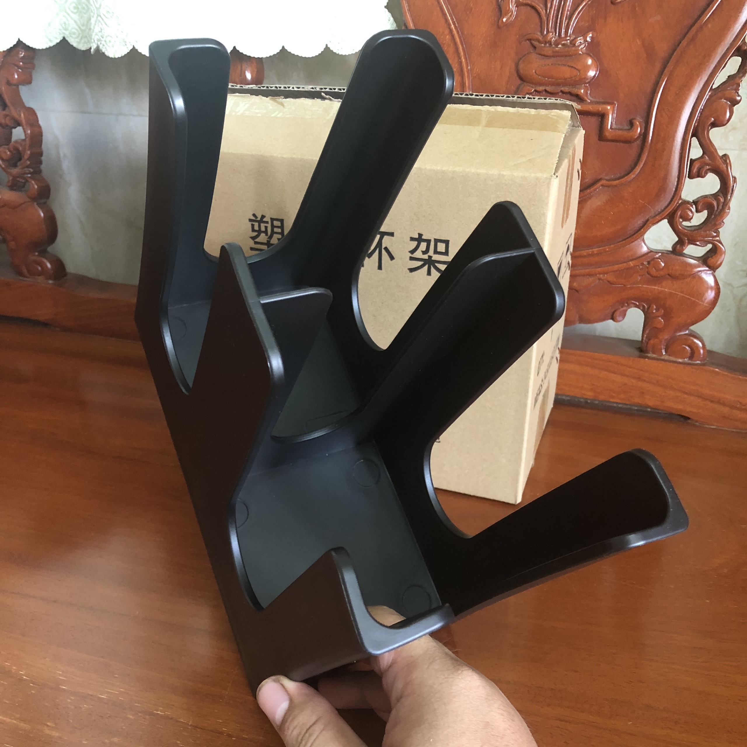 Kệ ly trà sữa 2 ngăn