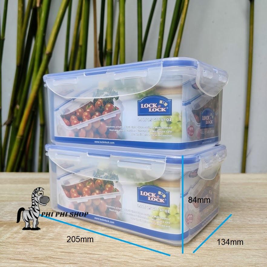 Bộ 2 hộp nhựa bảo quản lock&lock classic dung tích 1.4l hpl817h
