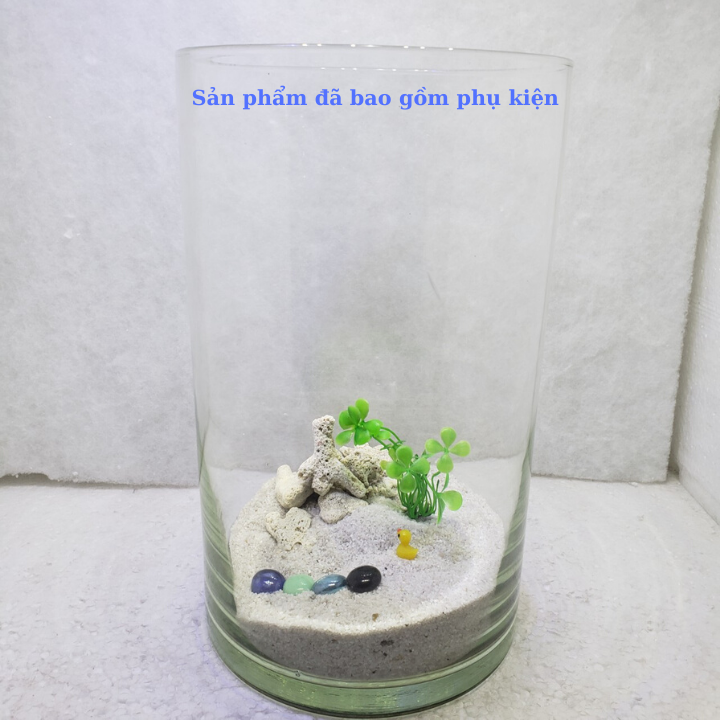 Bể cá mini để bàn tròn 18cmx30
