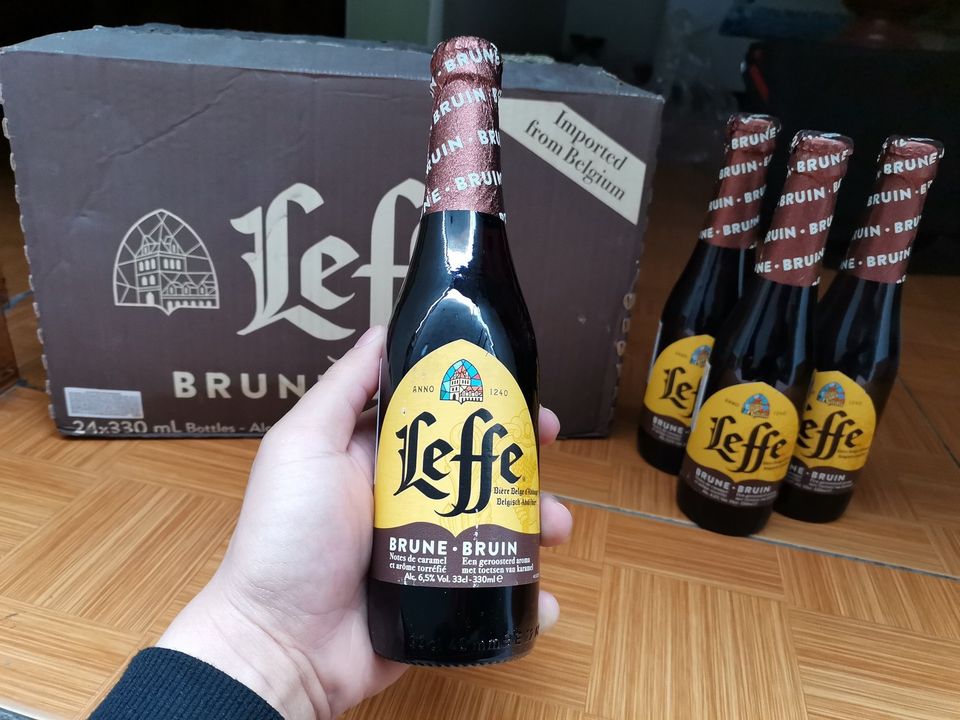 Bia Bỉ leffe nâu 6.6% 24 chai 330ml date 2022