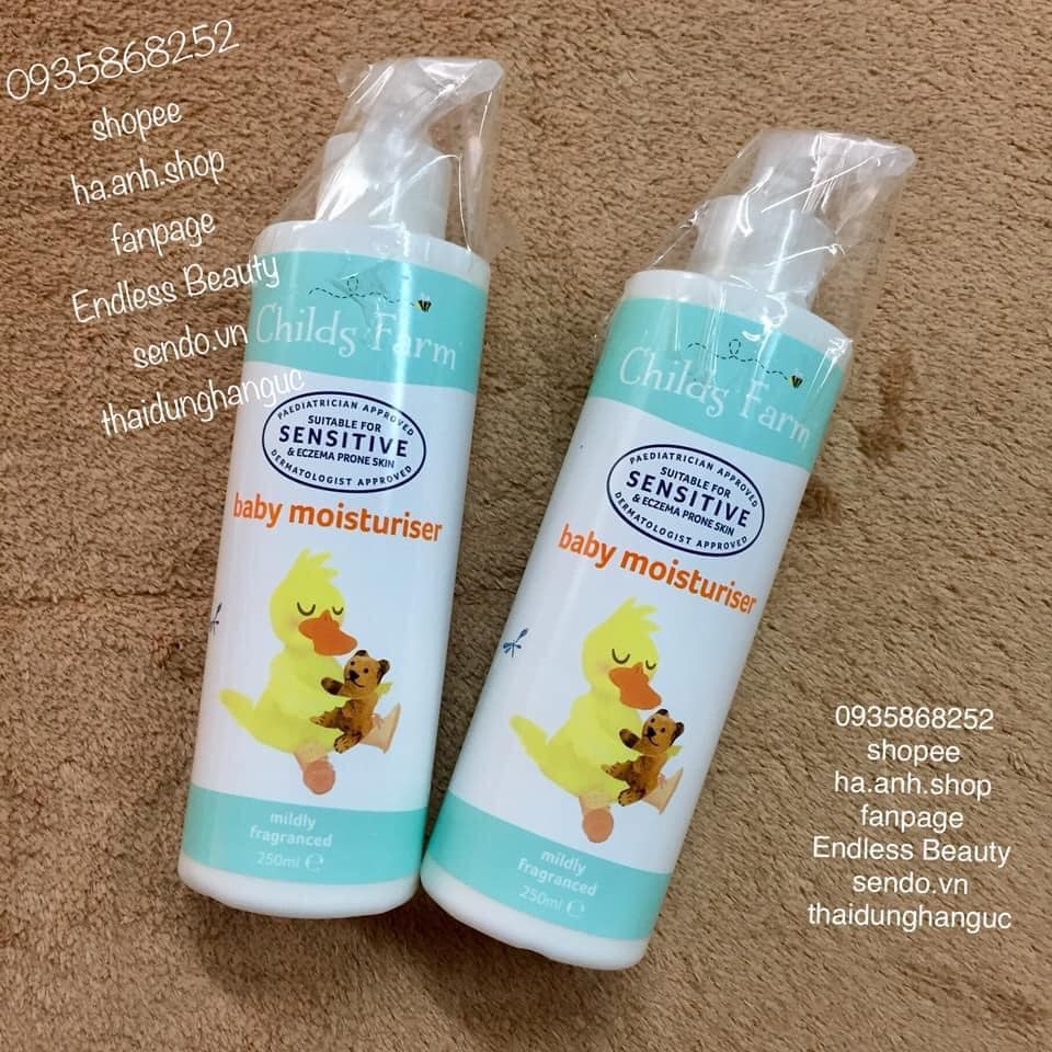 Childs farm baby moisturiser 250ml- sữa dưỡng thể cho bé