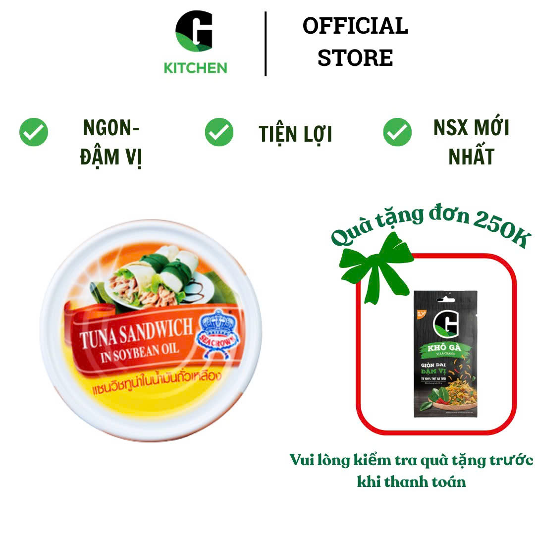 Cá Ngừ Ngâm Dầu Hiệu Seacrown 140g [Giao toàn quốc]