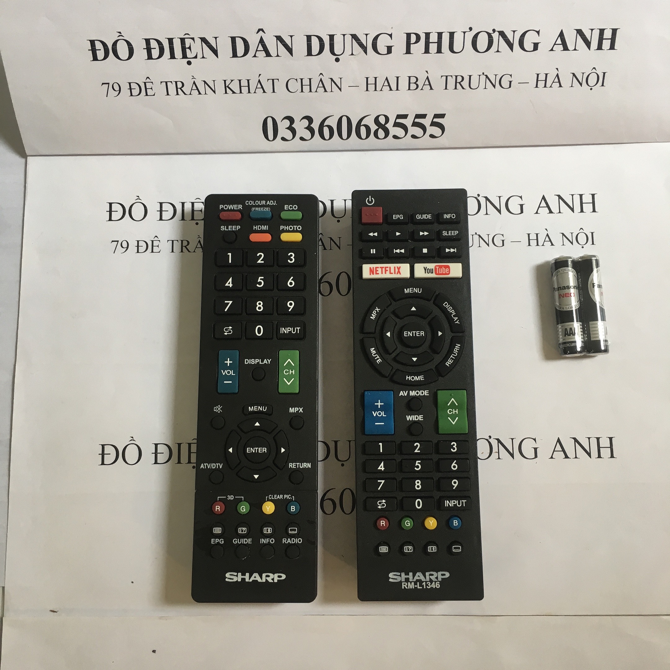 Freeship điều khiển tivi sharp 32inch