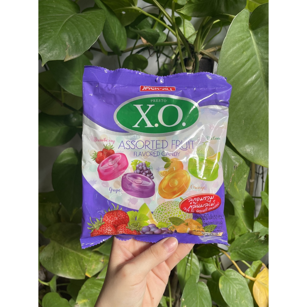 Kẹo Trái Cây XO Thái Lan Assorted Fruit Flavored Candy Gói 110g